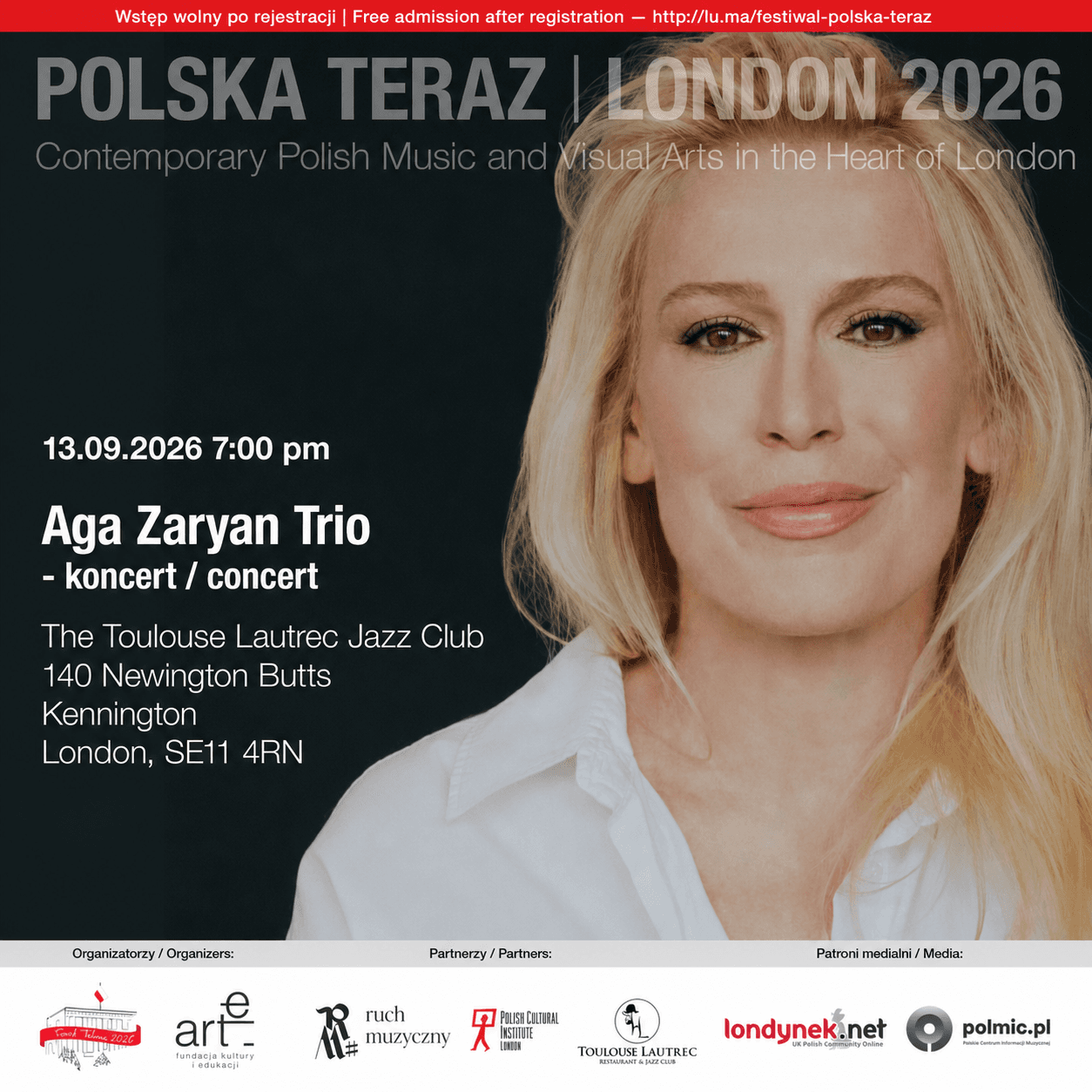 Aga Zaryan Trio - koncert jazzowy | Jazz Concert