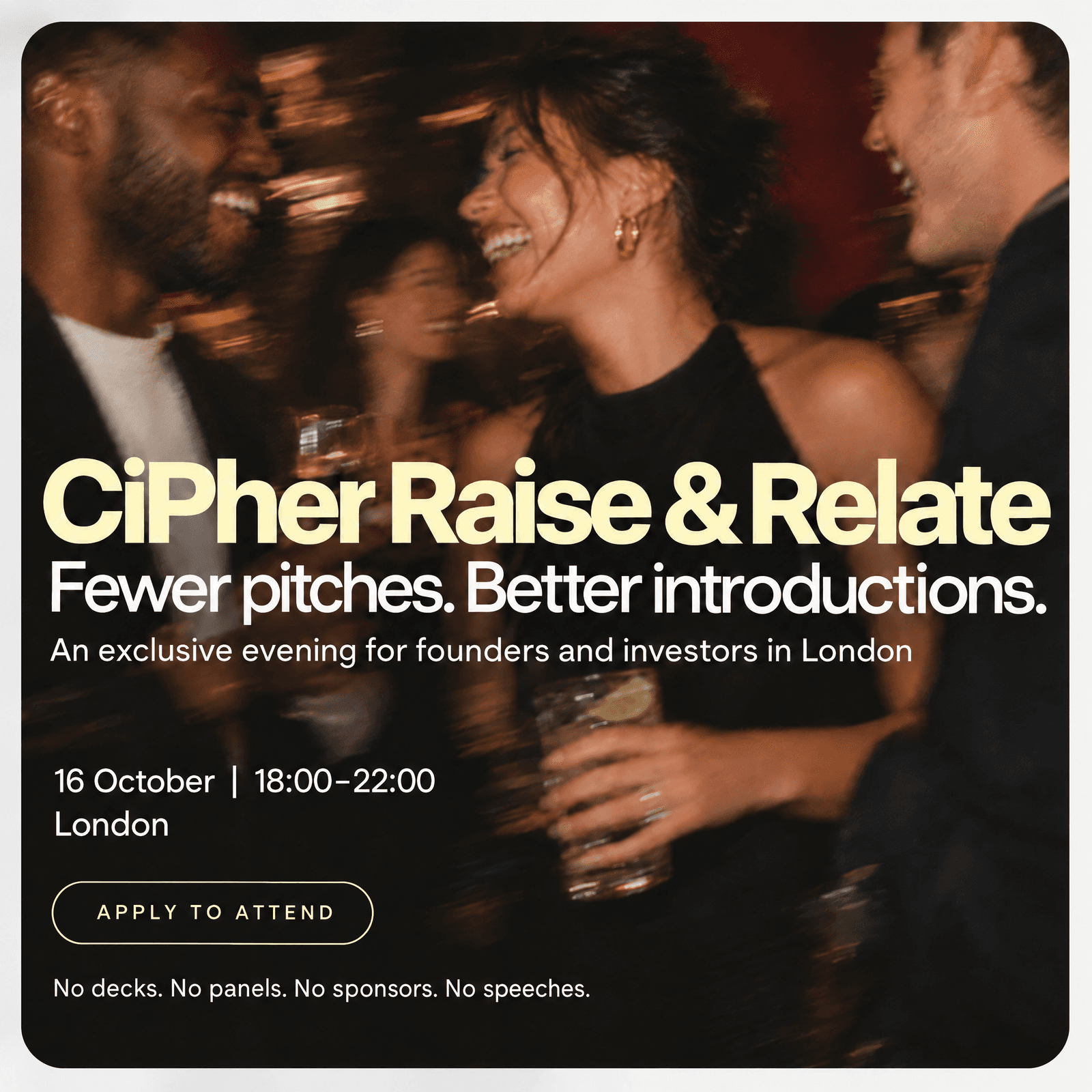 CiPher Raise & Relate in London