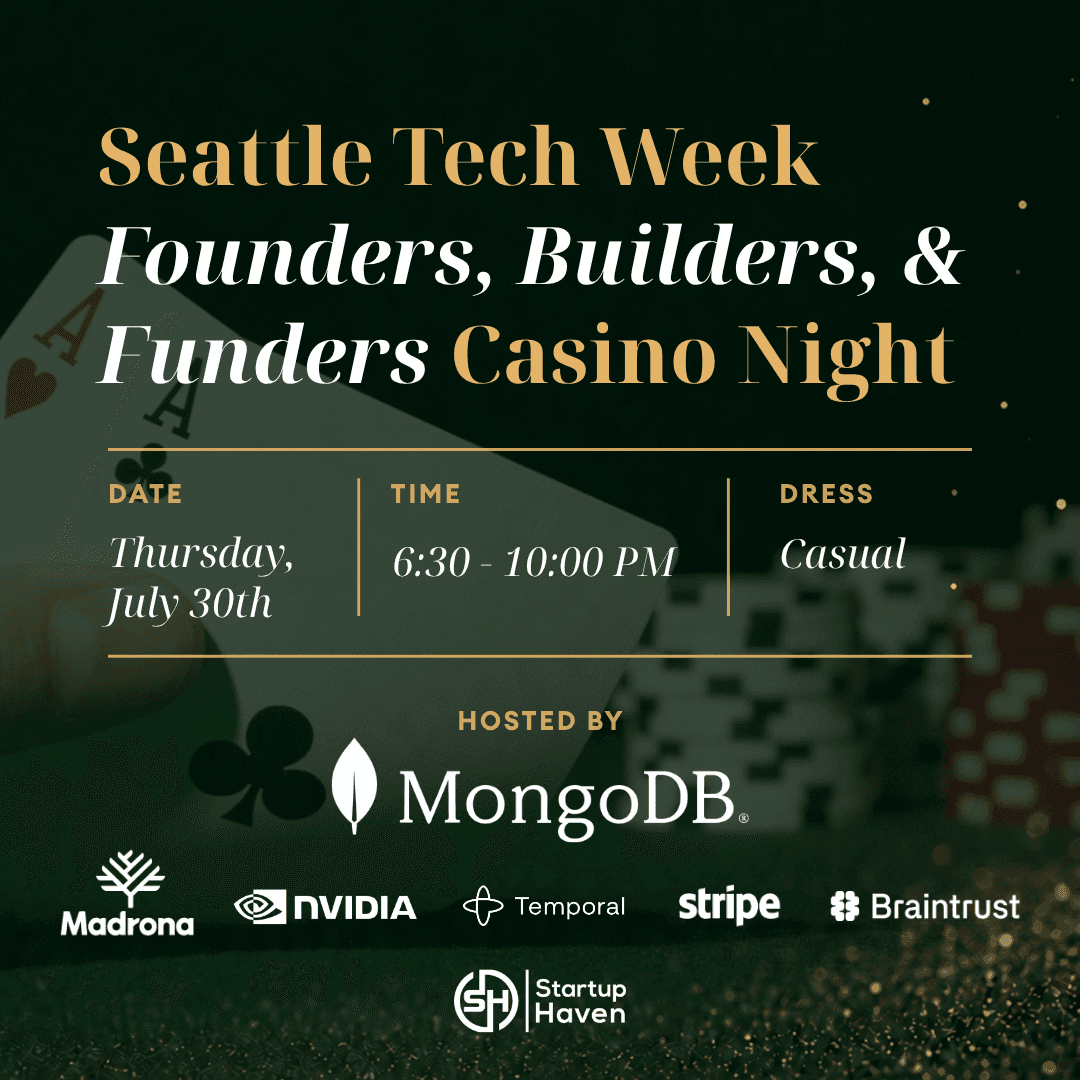 Seattle Tech Week: MongoDB's Casino Night with Madrona, NVIDIA, Temporal, Stripe for Startups, and Braintrust