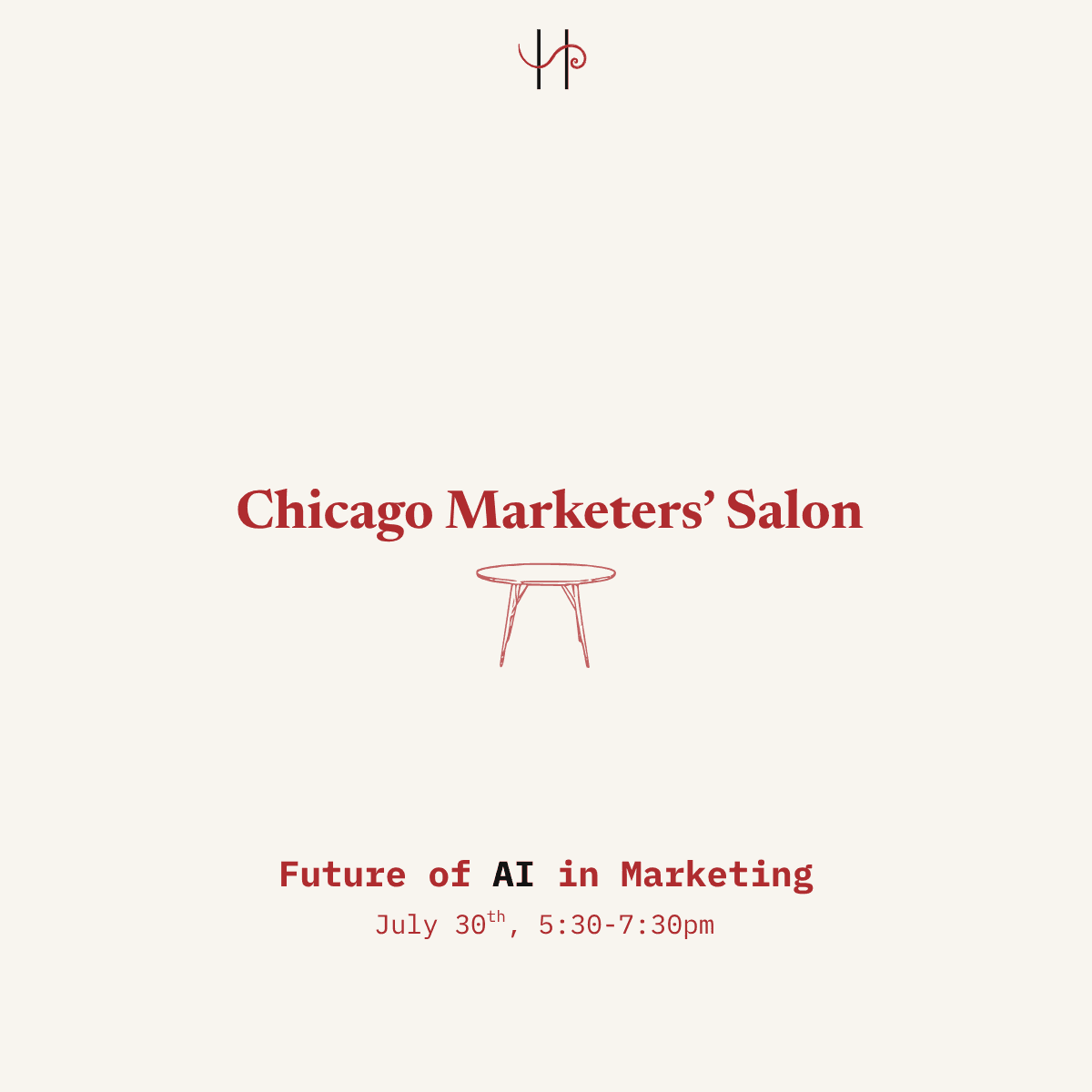 Chicago Marketers' Salon: Future of AI in Marketing