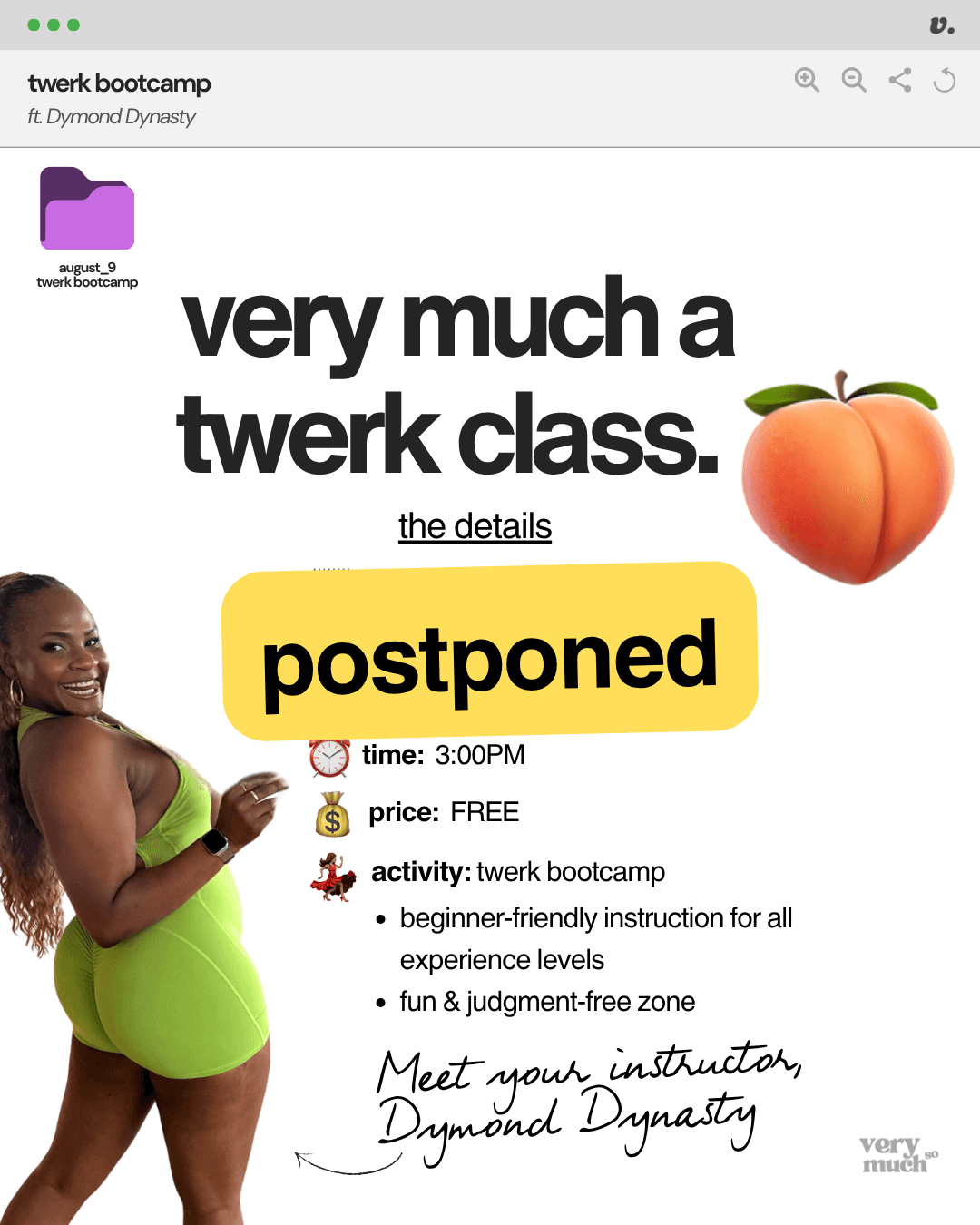 very much a twerk class.
