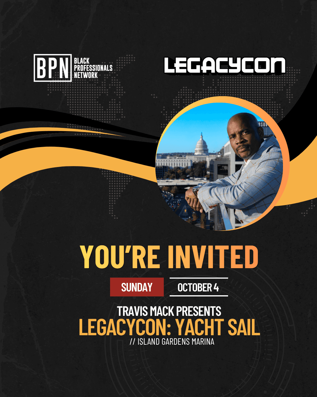 Travis Mack presents LEGACYCON: Yacht Sail