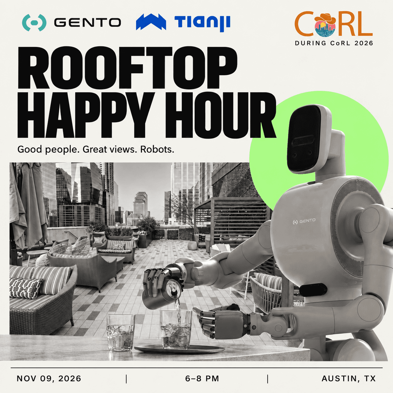 Gento Robotics Happy Hour - CoRL 2026
