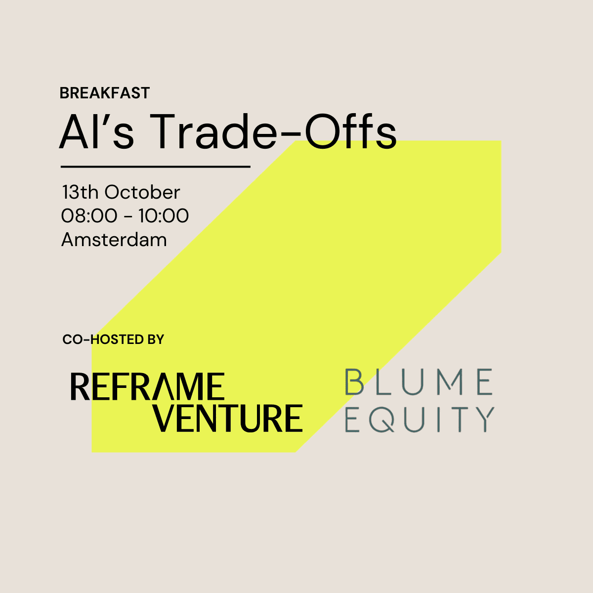 Reframe Venture x Blume Equity: AI’s Trade-Offs