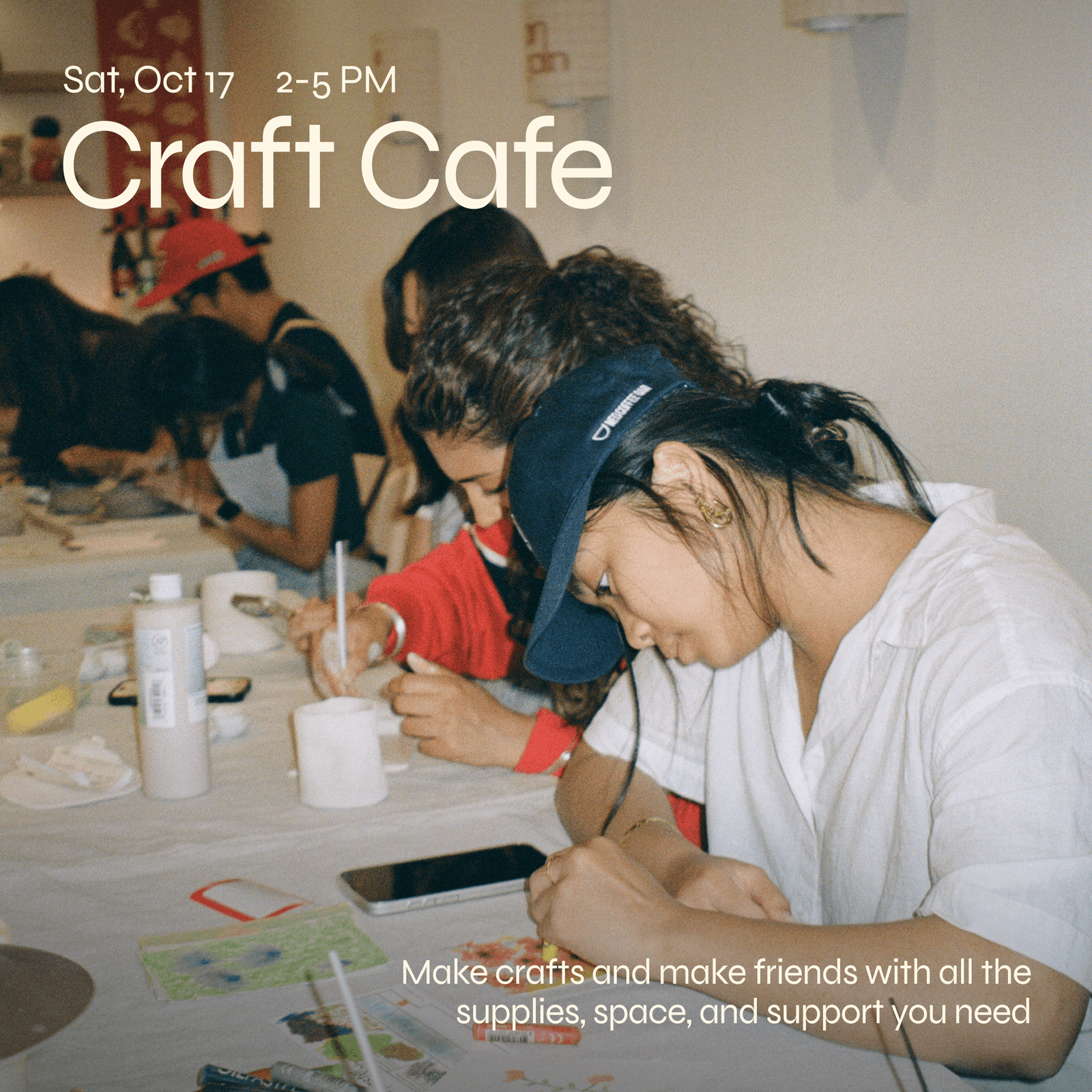 Craft Cafe: Make friends, Make crafts