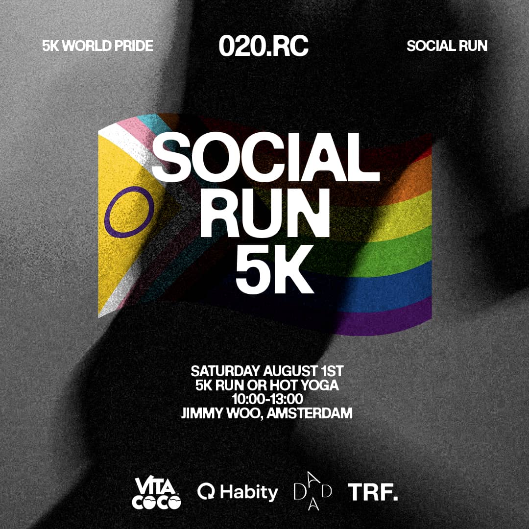 020.RC - 5k World Pride Social Run 🌈 or Hot Yoga 🧘
