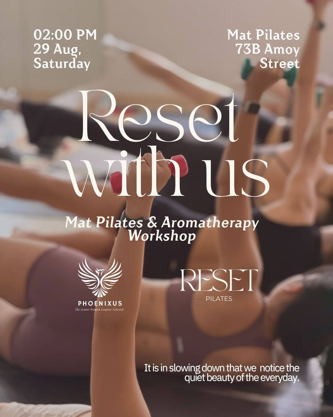 Mat Pilates & Sensory Scent-making workshop (Phoenixus x Reset)