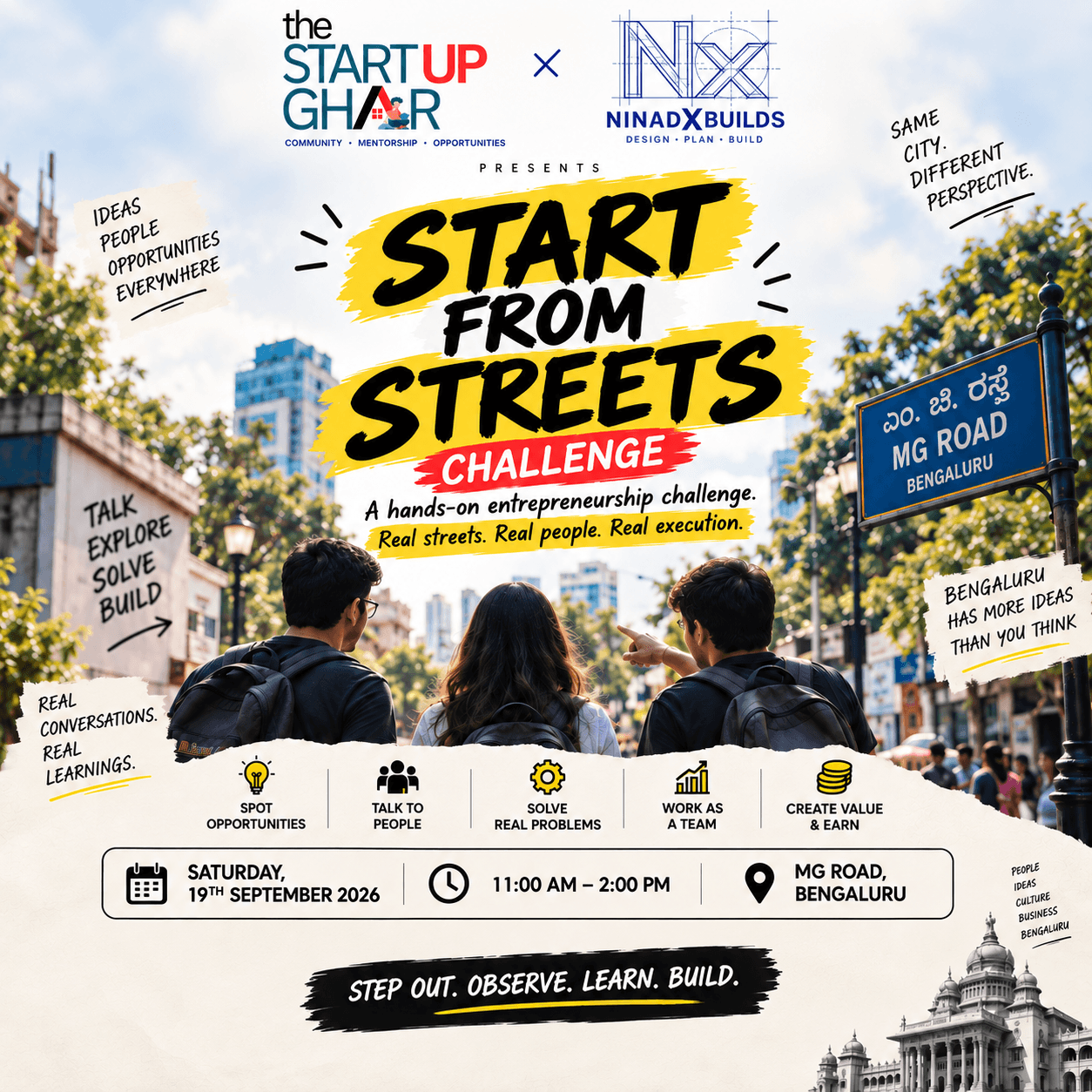 Start from Streets Challenge | Bengaluru Edition