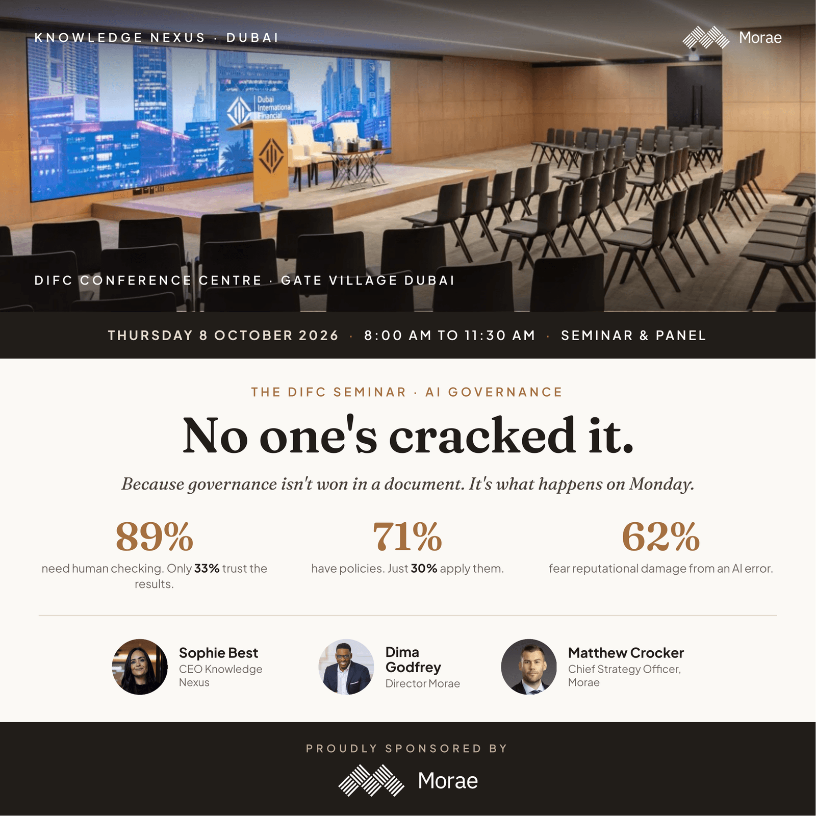 The DIFC Seminar - AI Governance: No one's cracked it.