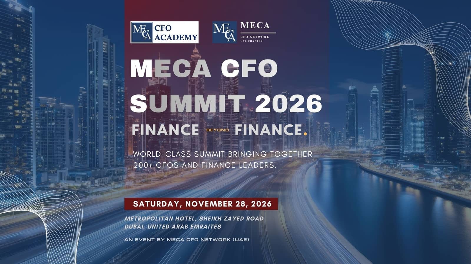 MECA CFO Summit 2026 (UAE) | Finance beyond Finance