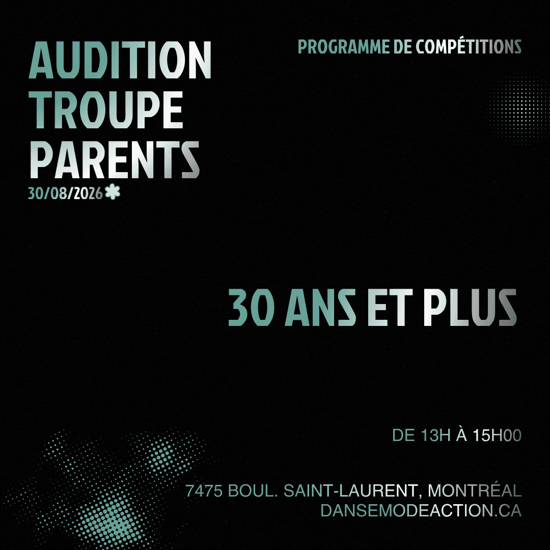 Audition Troupe Parents - 30 ans et plus