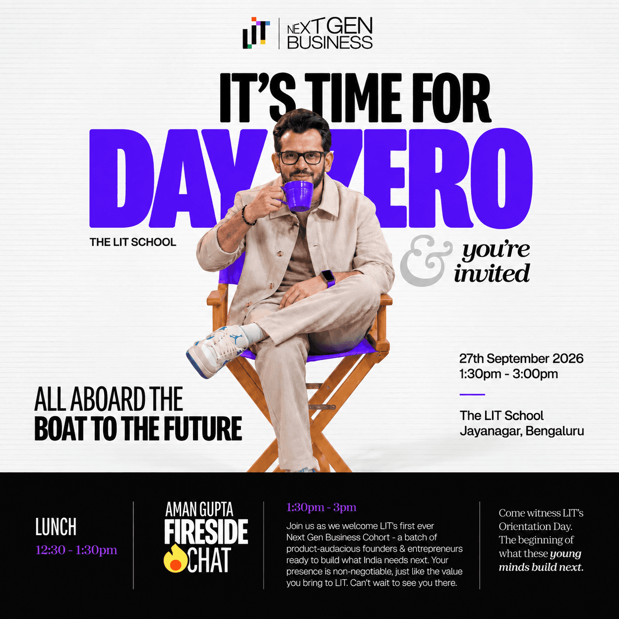 Day Zero at LIT School | with Aman Gupta