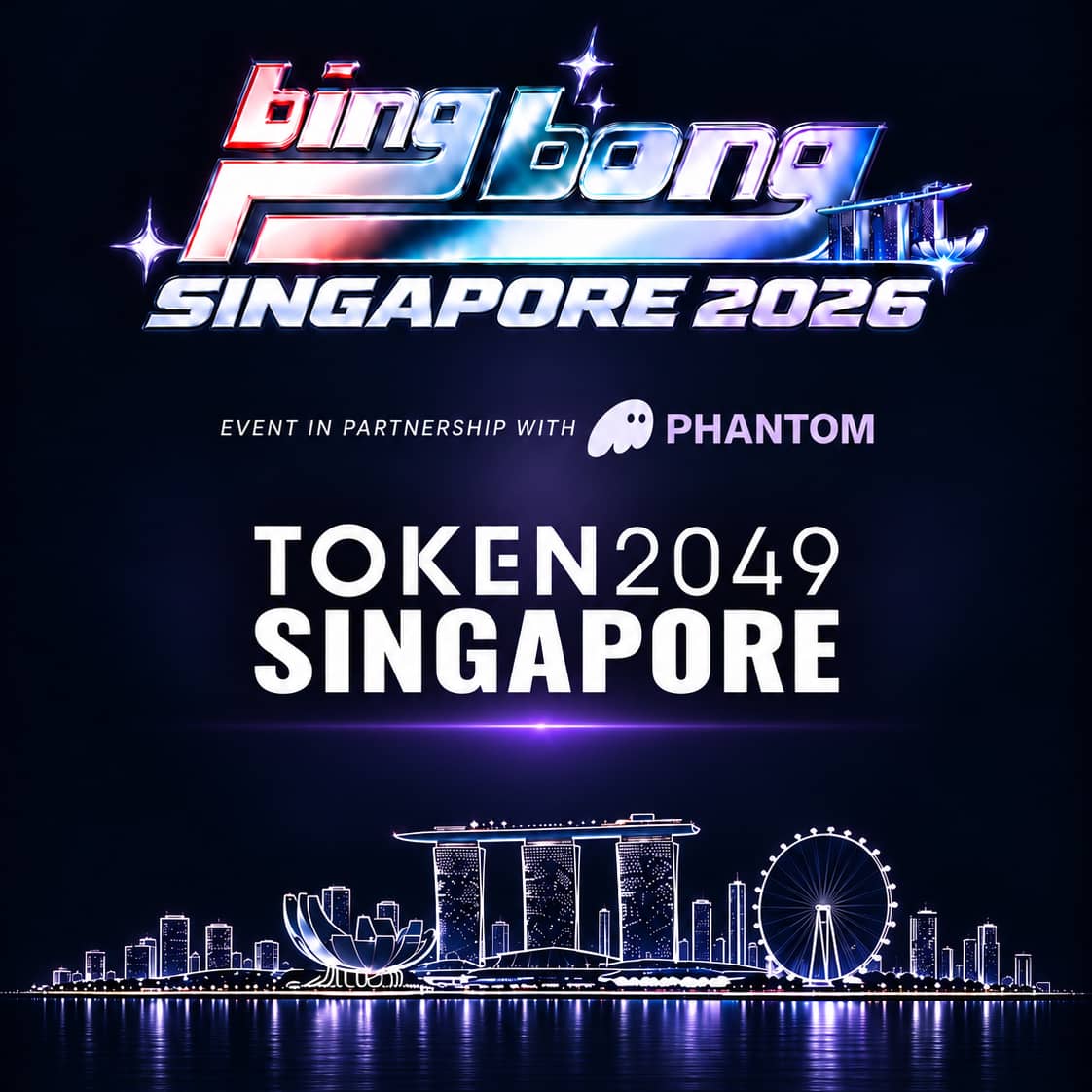BING BONG TOKEN2049 Singapore Powered by Phantom