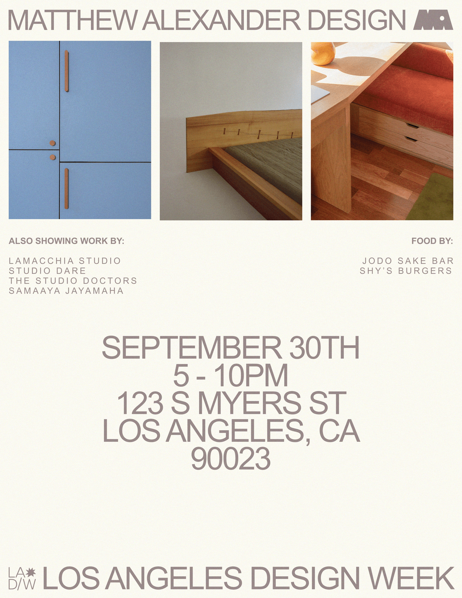Matthew Alexander Design - LA Design Weekend