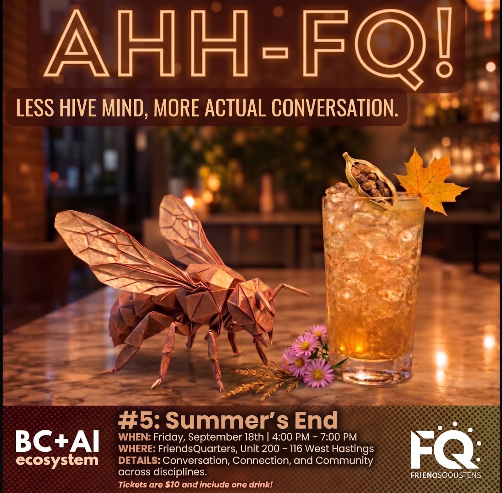 AI Happy Hour at FriendsQuarters #5: Summer's End