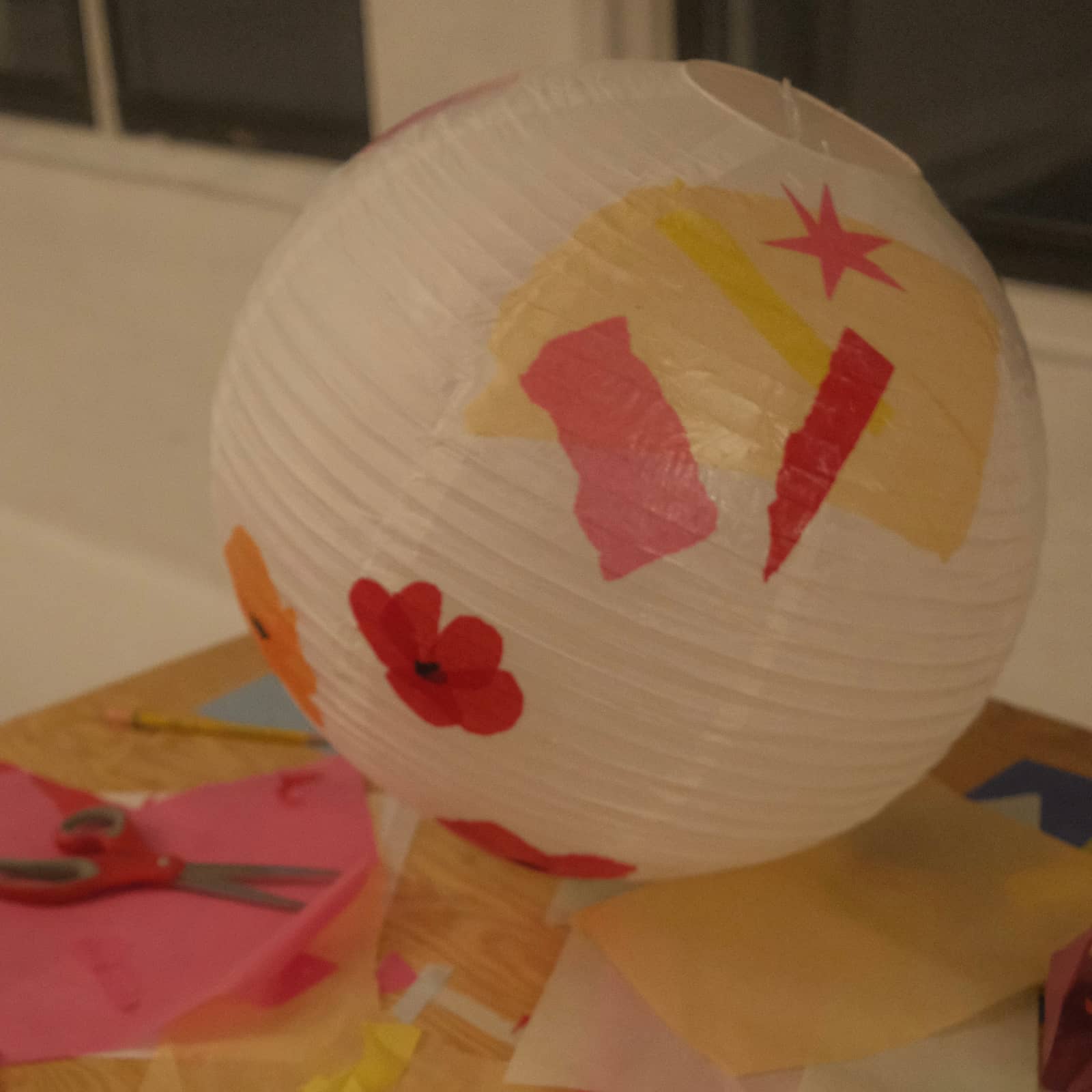 Decoupage Rice Paper Lampshades