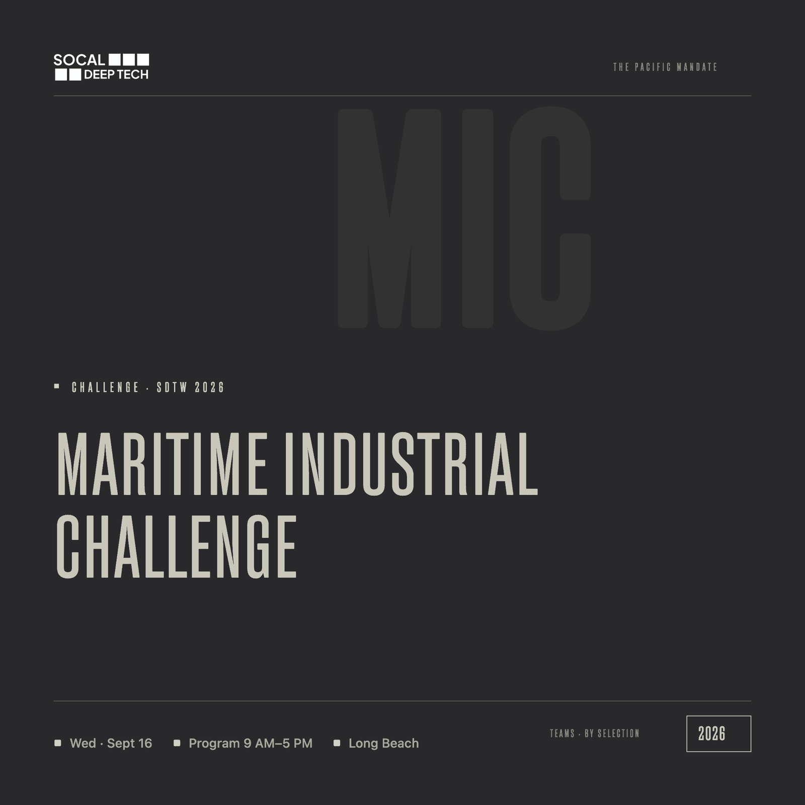 THE INDUSTRIAL BASE CHALLENGE