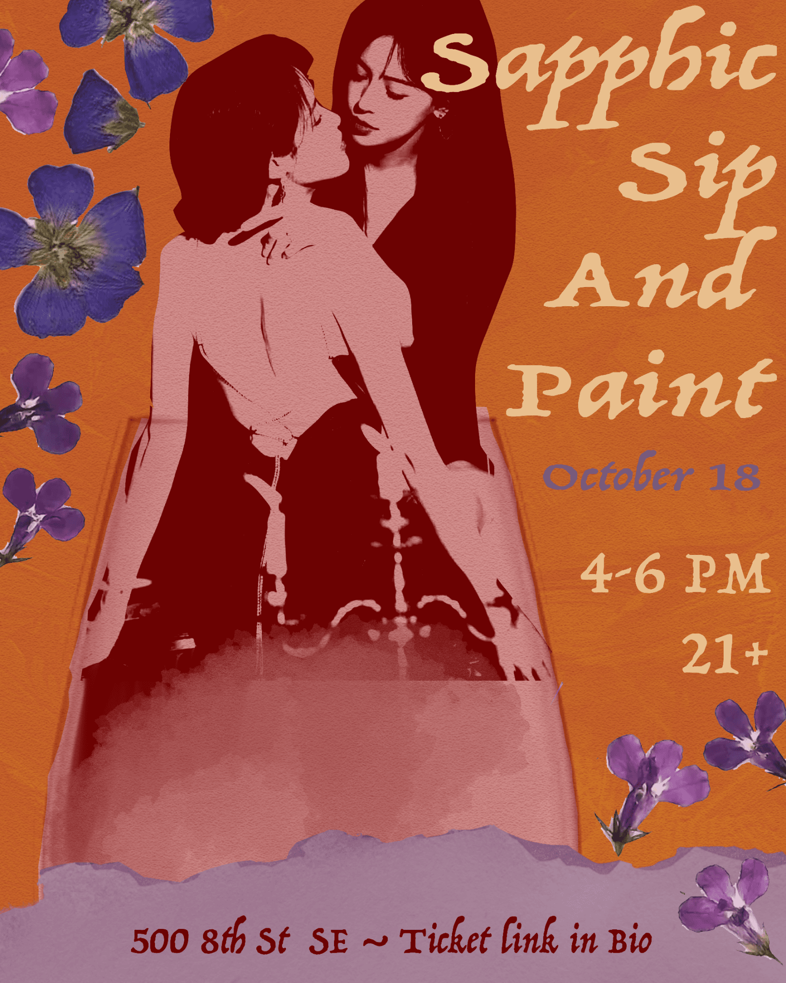 sapphic sip n' paint at as you are