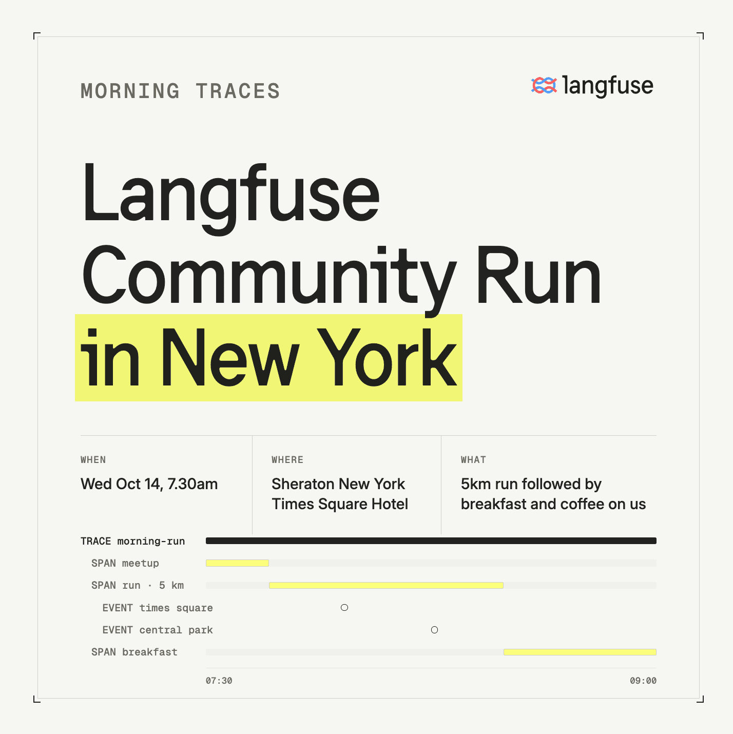 Morning Traces in NYC (Langfuse Community Run)