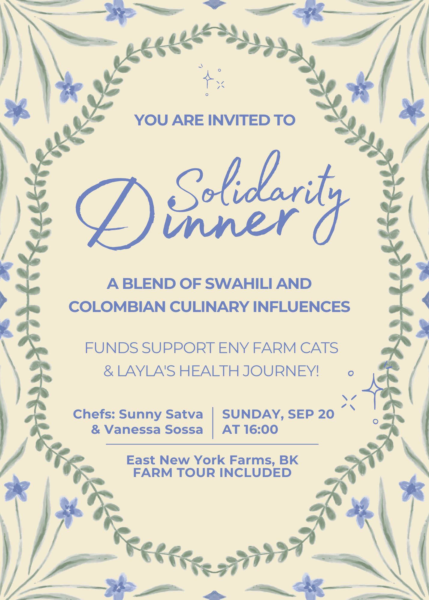 Solidarity Dinner for Cats!