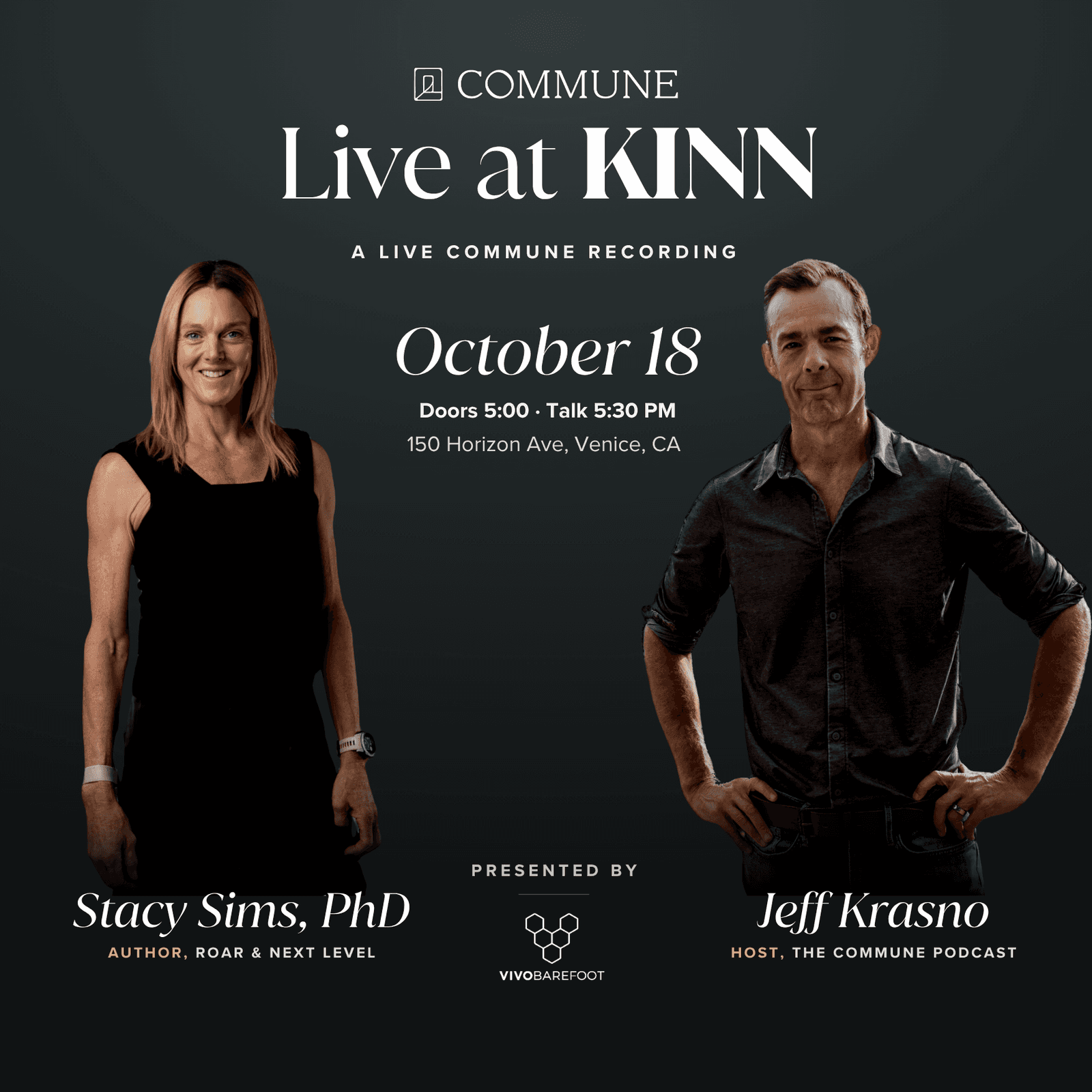 Commune Podcast Live with Jeff Krasno and Dr. Stacy Sims