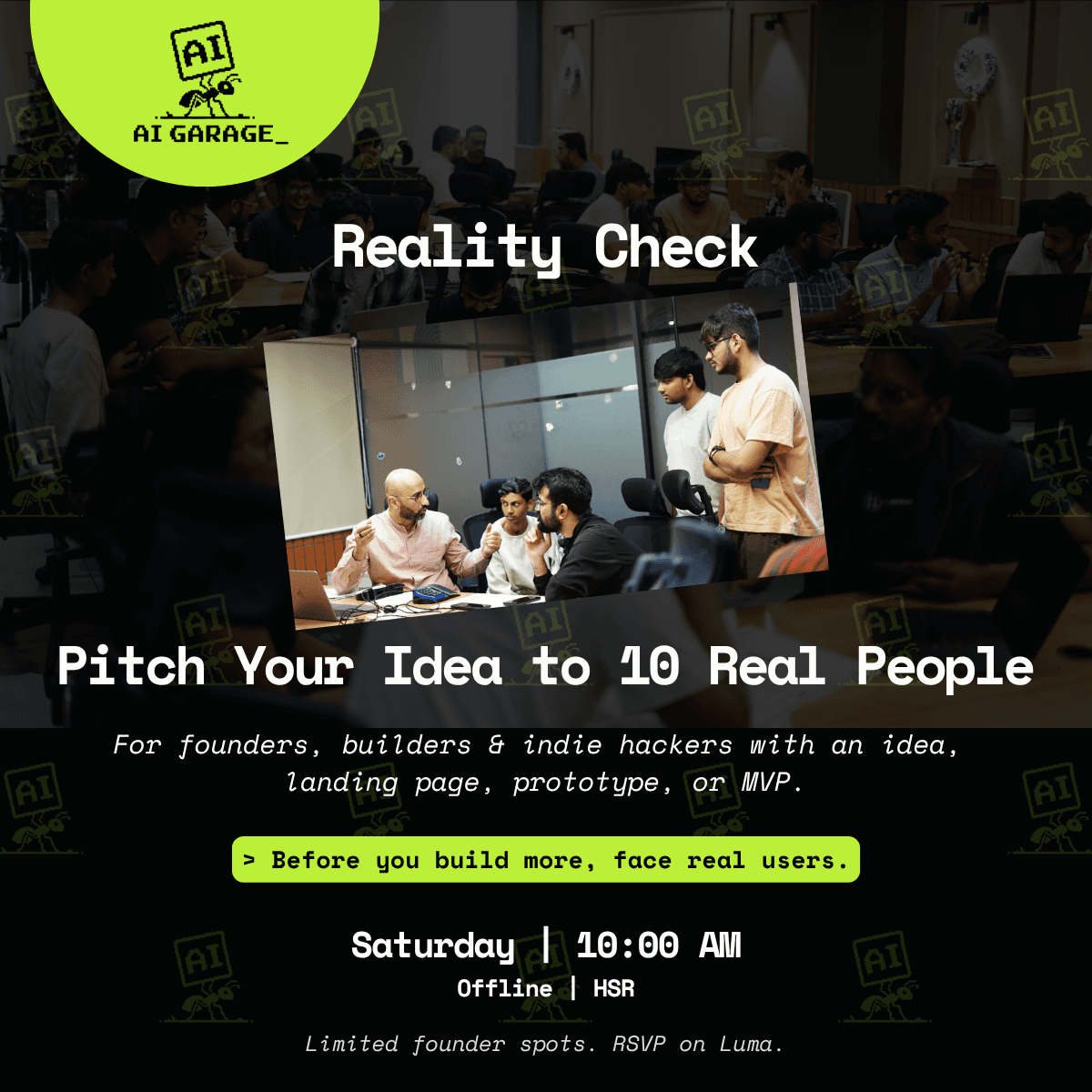 Reality Check: Pitch Your Idea to 10 Real People