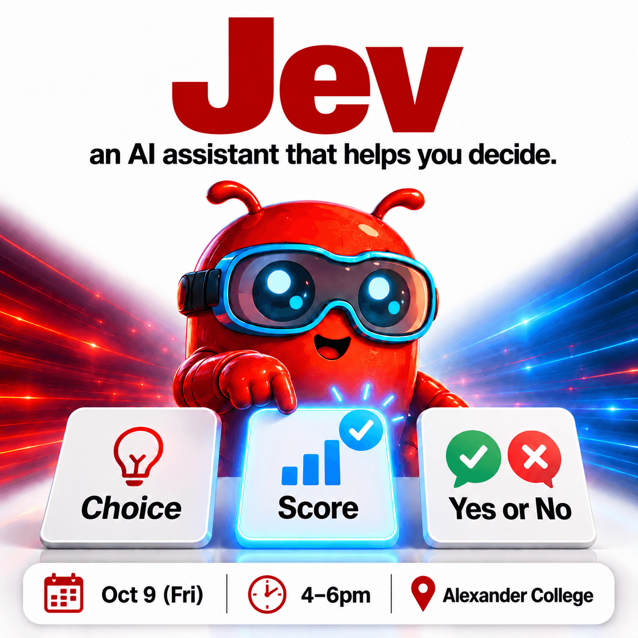 🤖🎯 Jev, an AI assistant that helps you decide ✅✨ (Community Sharing)