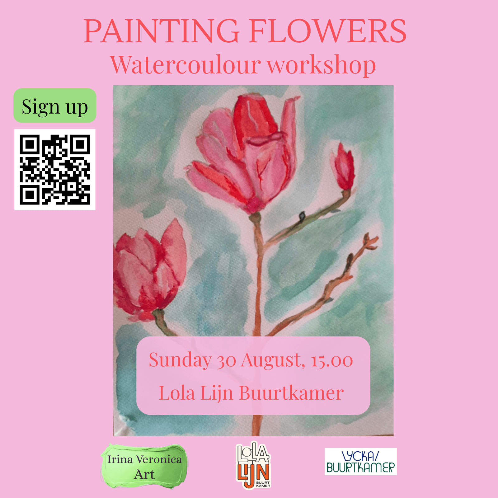 Painting Flowers with Watercolours