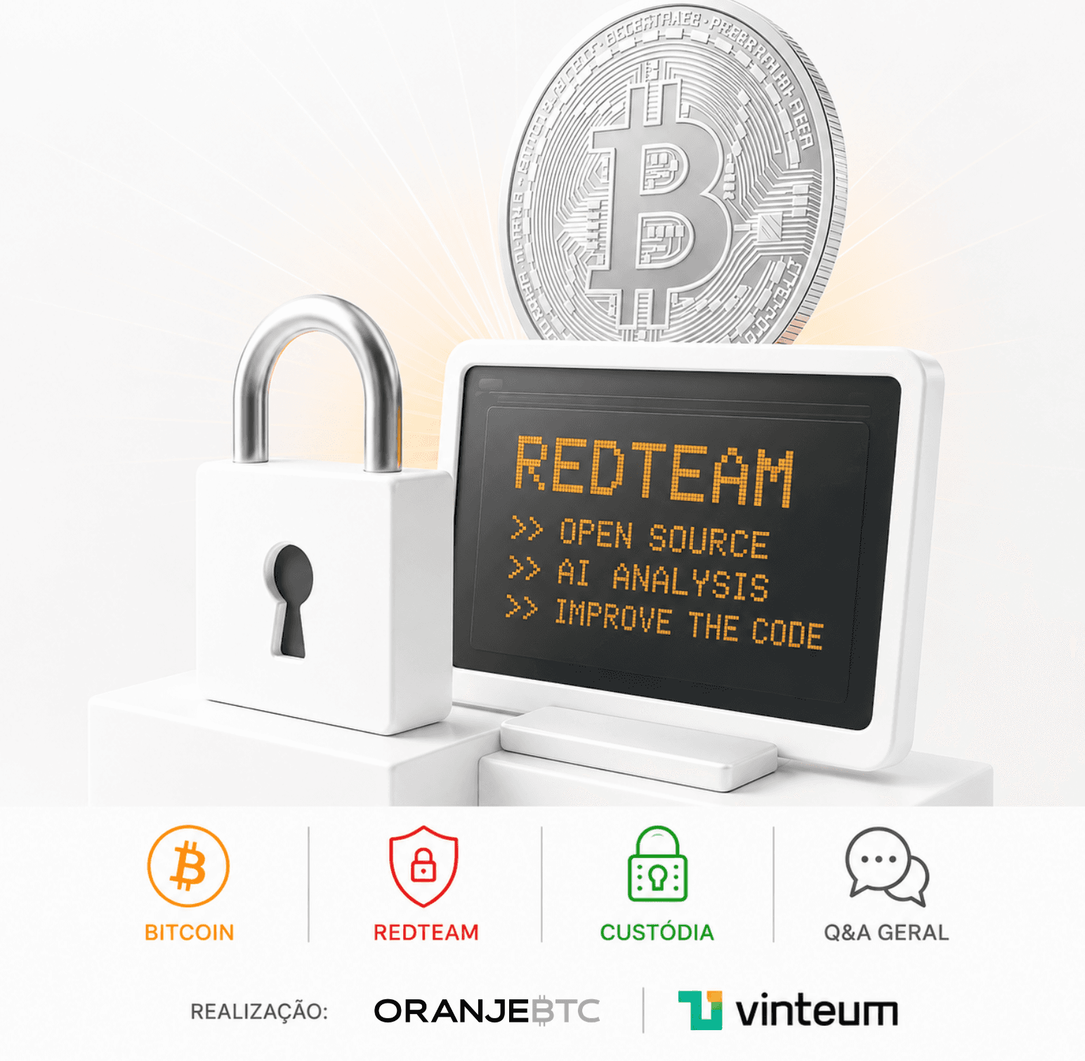 Meetup: Custódia, RedTeam, IA e Q&A sobre Bitcoin