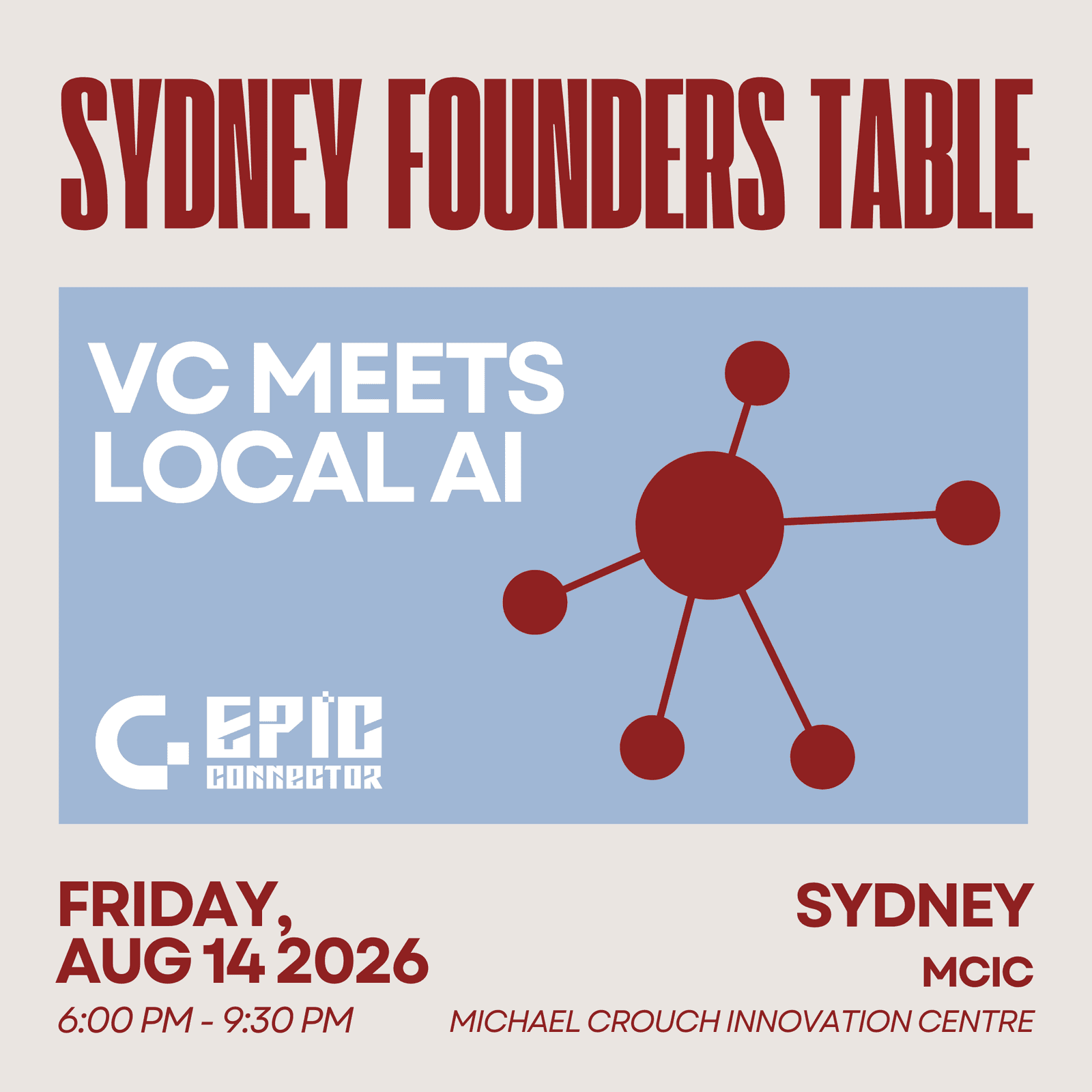 Sydney Founders Table: VC Meets Local AI