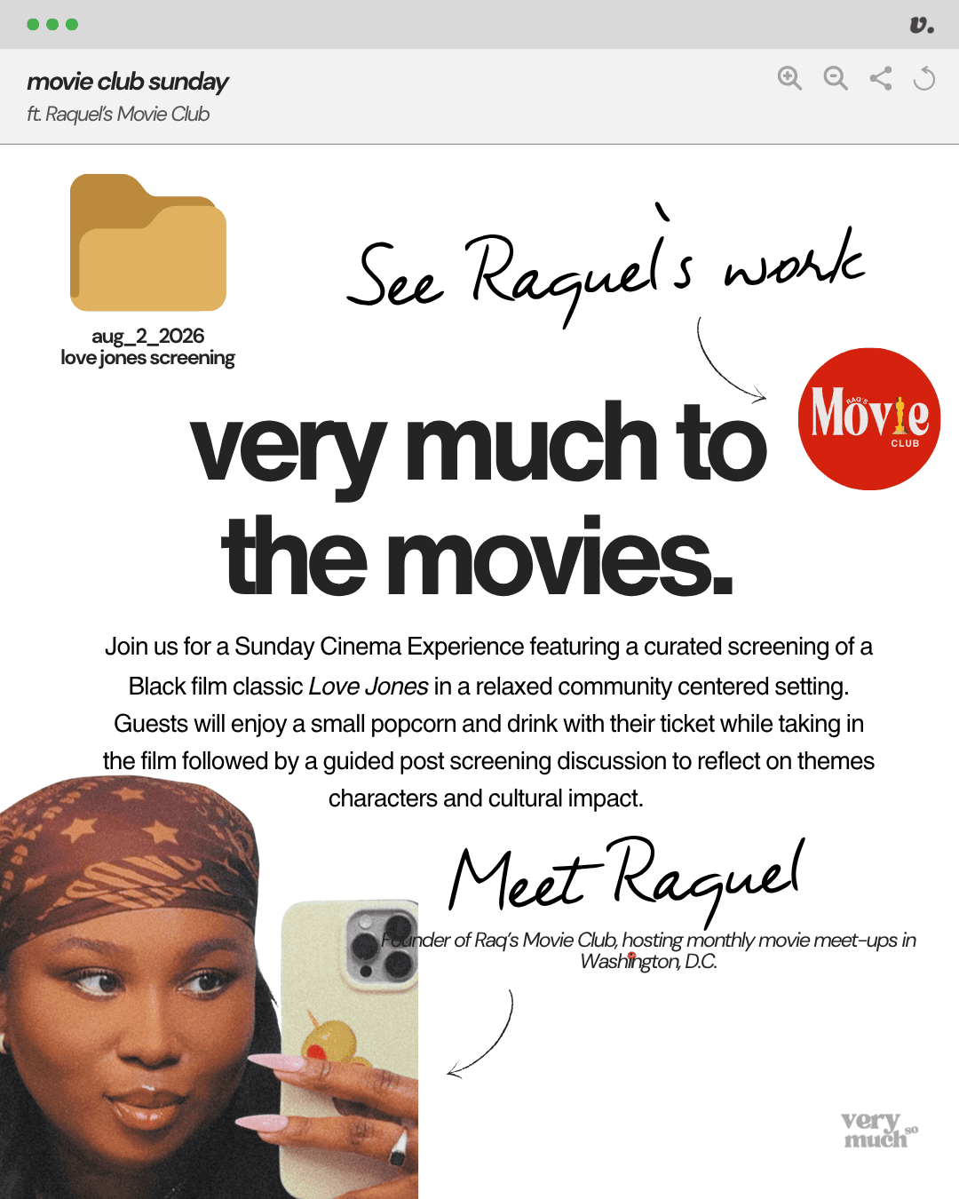 very much to the movies