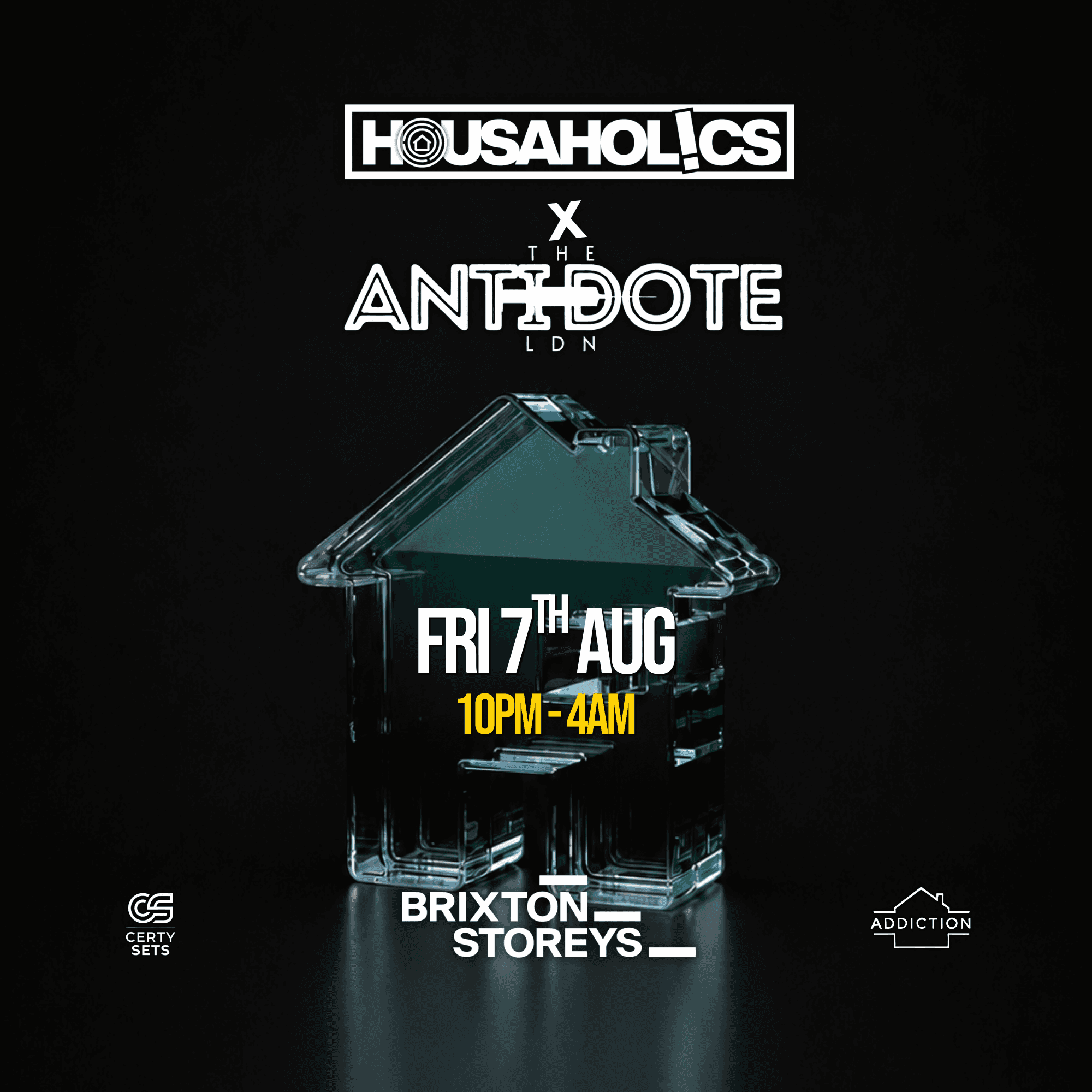 Housaholics x The Antidote ldn (Night)