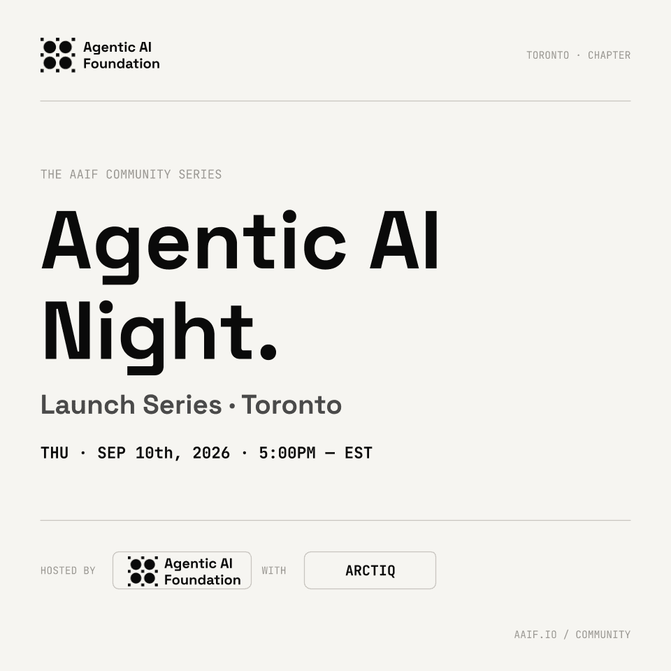 AAIF Toronto: Agentic AI Night