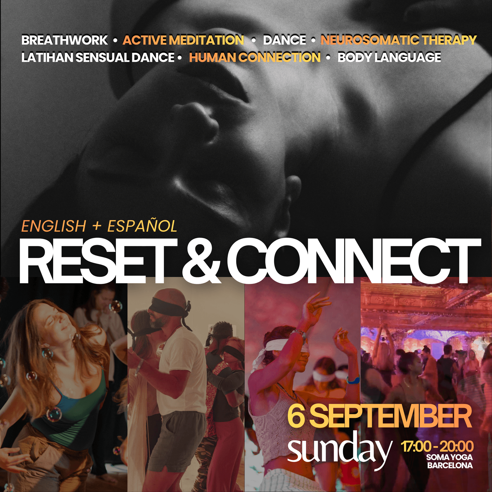 Anti-Stress RESET Workout + Blindfolded LATIHAN, slow sensual dance (ENG + ESPAÑOL)
