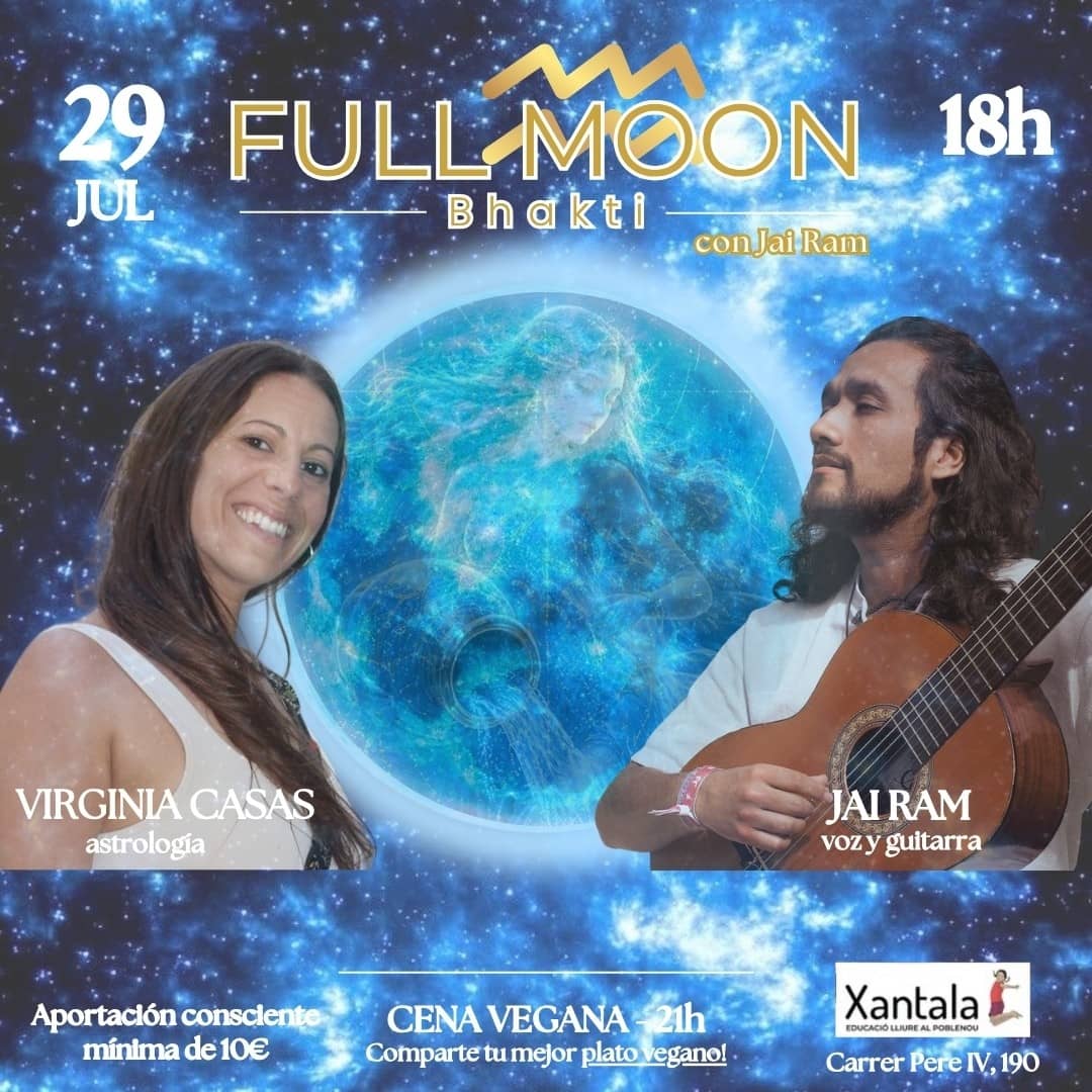 FULL MOON BHAKTI🌕✨🕉️❤️ en Acuario♒