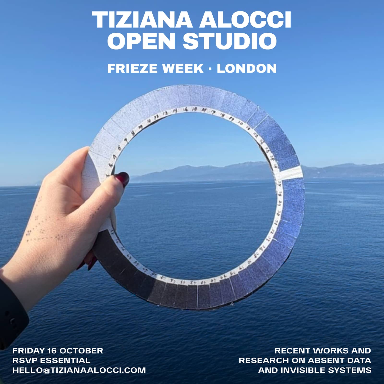 Tiziana Alocci Open Studio — Frieze Week