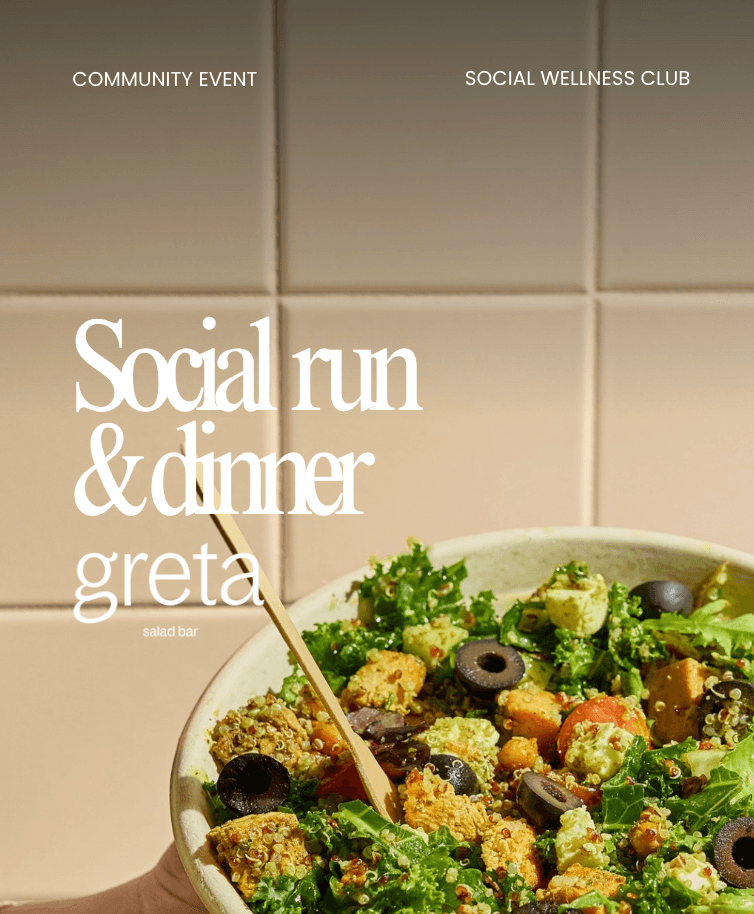 Social Run & Dinner TEMPLE X GRETA