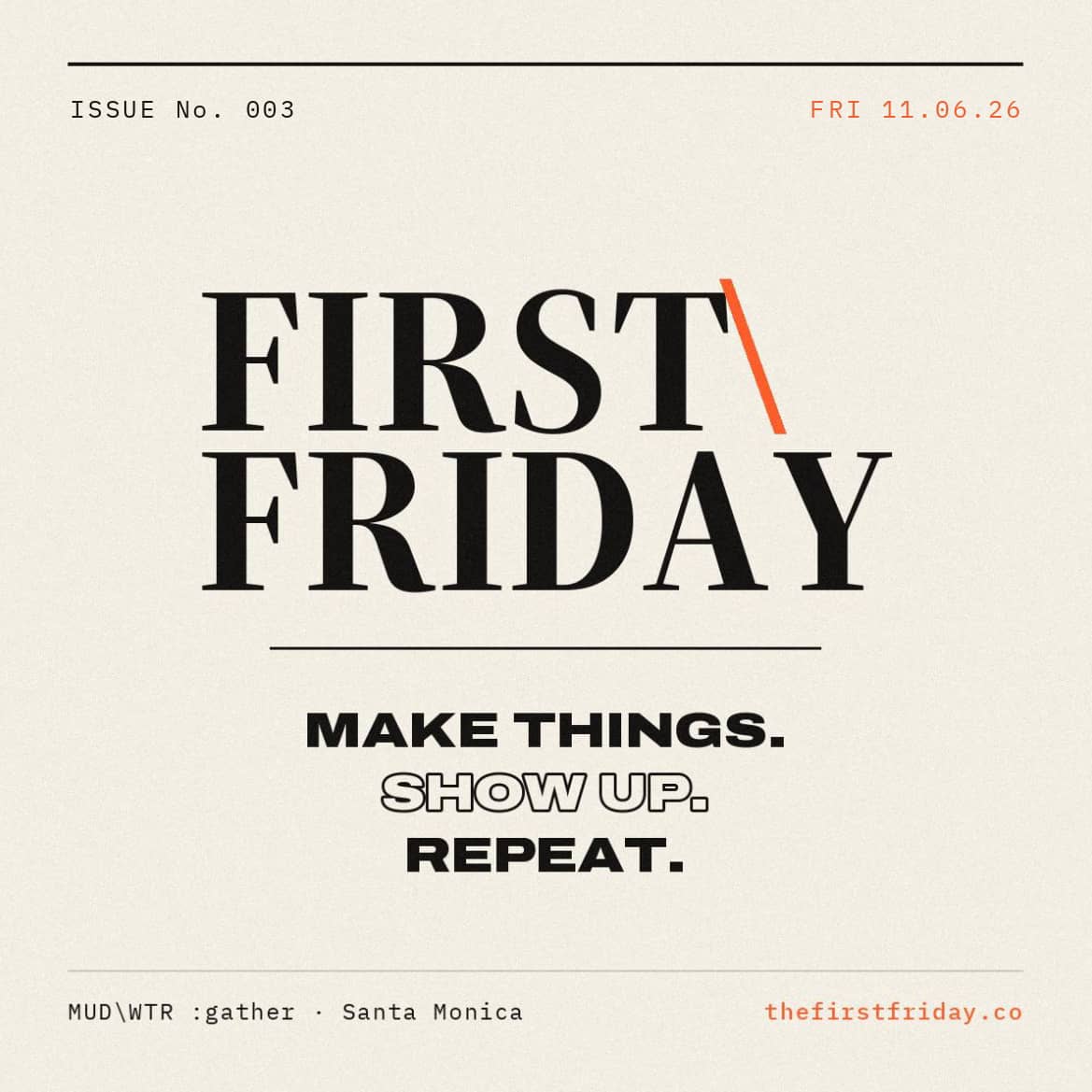 FIRST\FRIDAY: GRATITUDE