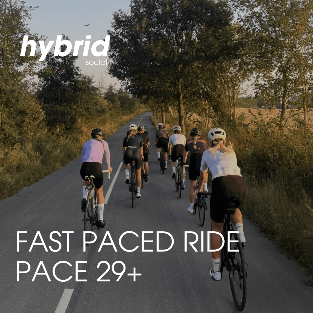 Hybrid Social Fast Paced Ride (Pace+29 + Intervals)