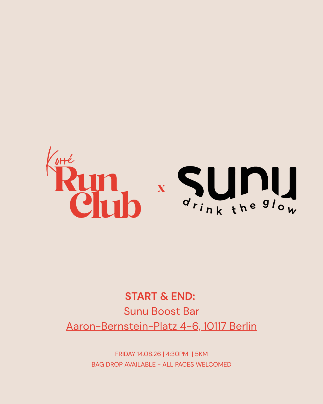 KORRÉ x SUNU Boost Bar | Women Only Community Run