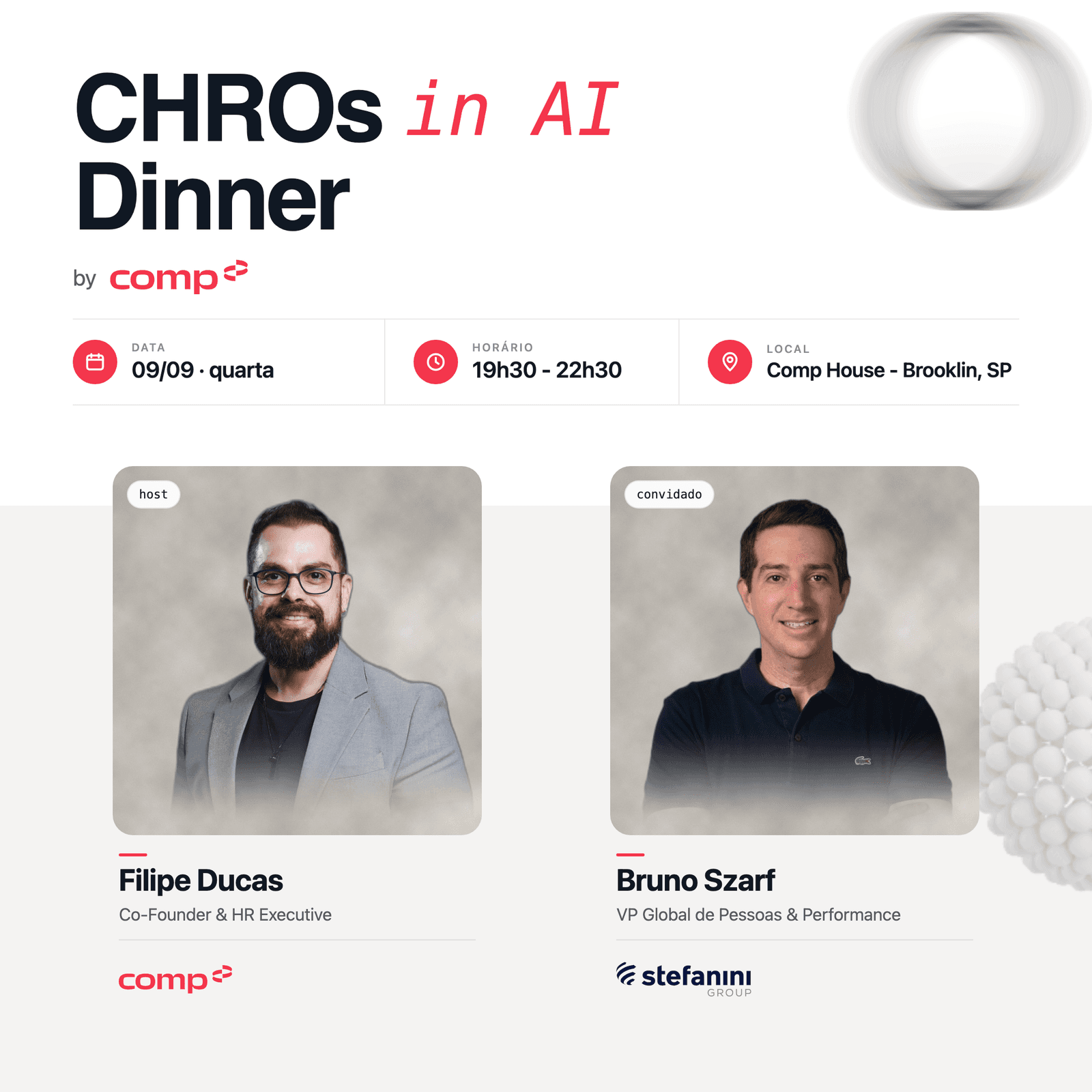 CHROs in AI dinner | Bruno Szarf (Stefanini) | 09 de Setembro