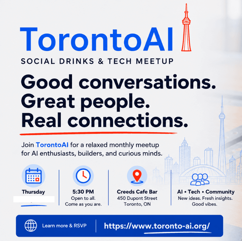 TorontoAI Monthly Social Drinks