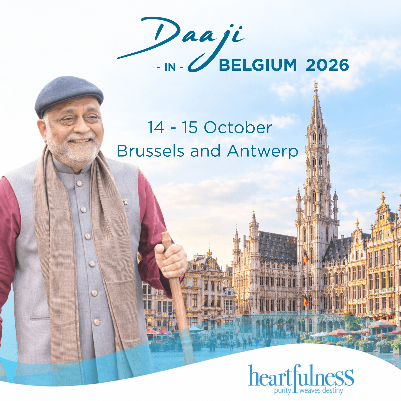 15 octobre 2026 - Méditation et session Q&R à Bruxelles - Hôtel Amigo