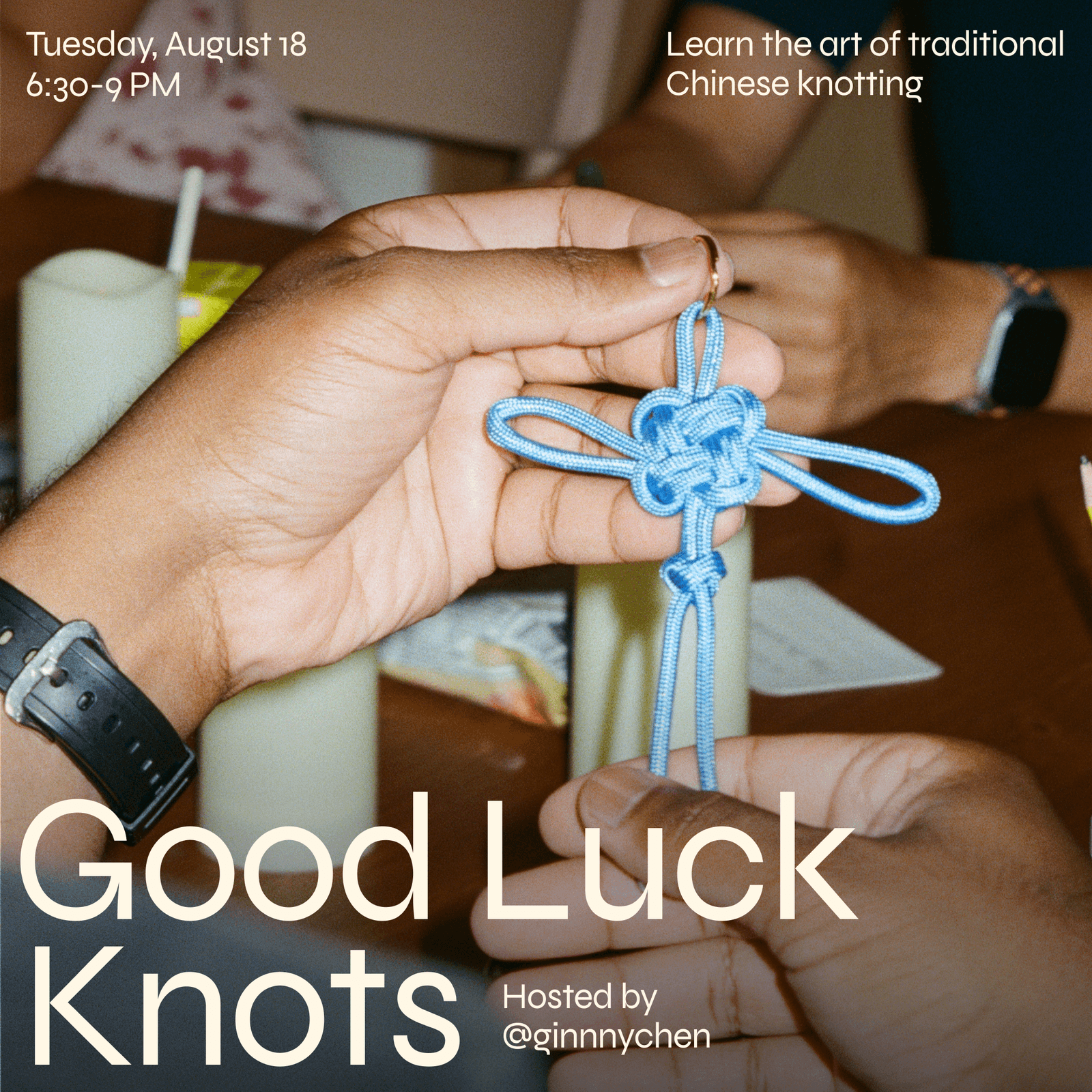 Good Luck Knots hosted by Ginny Chen