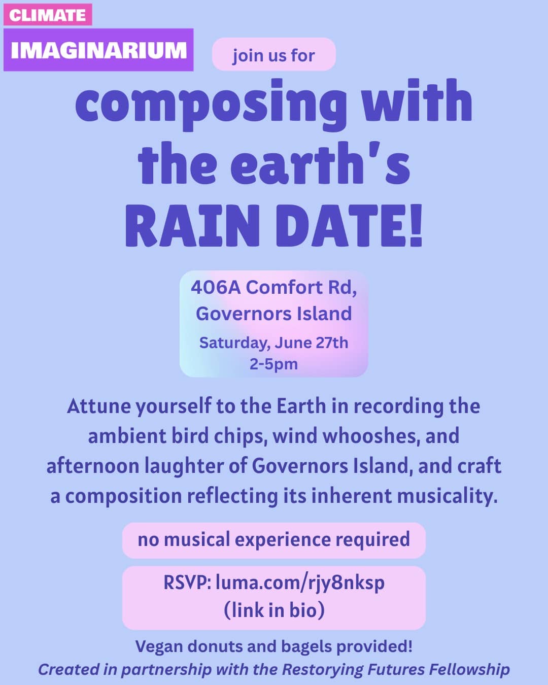 Composing with the Earth on Governors Island