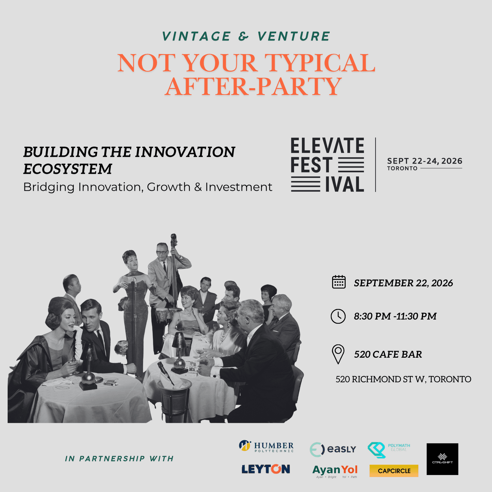 Vintage & Venture: Speakeasy Cocktail After-Party