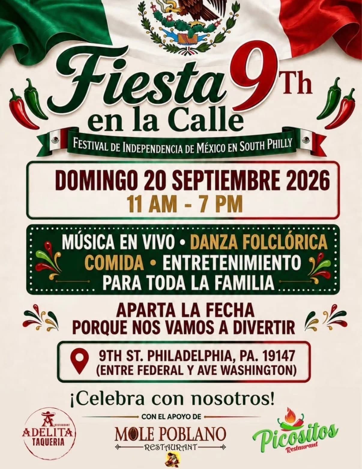 Mexican Independence Day on 9th st