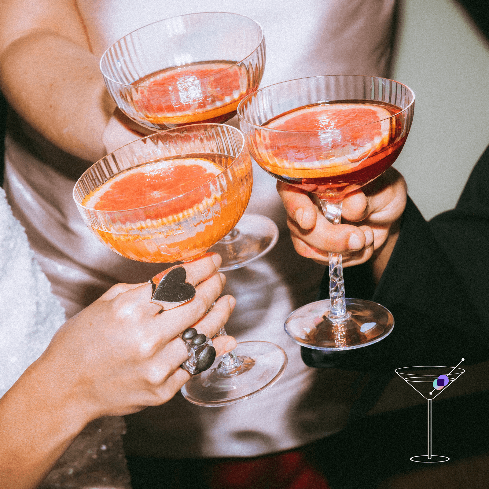 Retail's front row, over cocktails.
