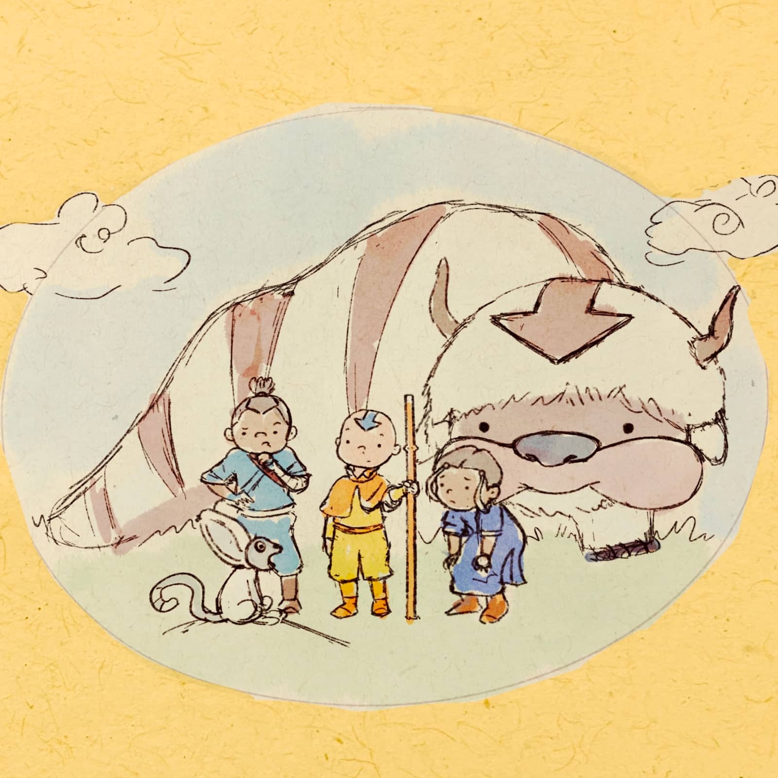 Watercolor Workshop ⬇️ Avatar the Last Airbender