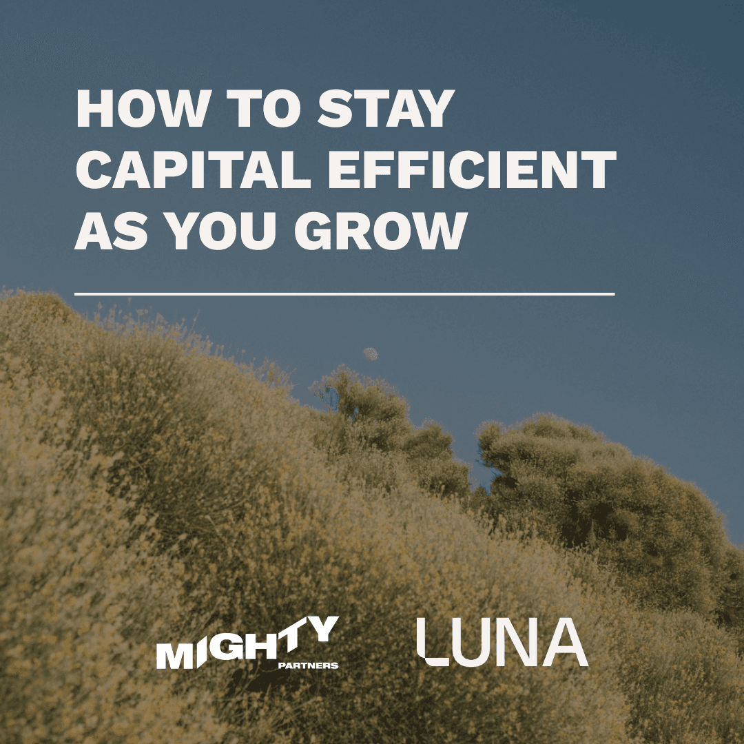 LUNA x Mighty: How to Stay Capital Efficient as you Grow